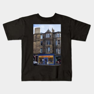 Edinburgh Shops, Scotland Kids T-Shirt